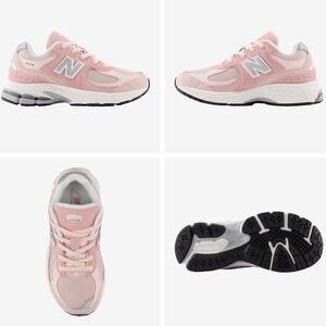 New Balance 2002R Kids Pink Grey Suede Mesh Running Shoes GC2002SK Size 3.5Y